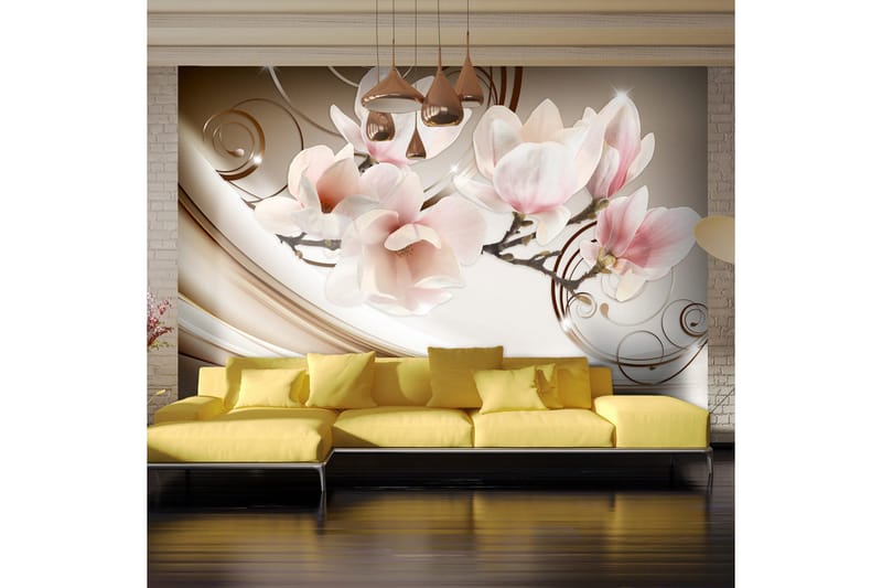 Canvastavle bølger af magnolia 200x140, Artgeist sp. z o. o.