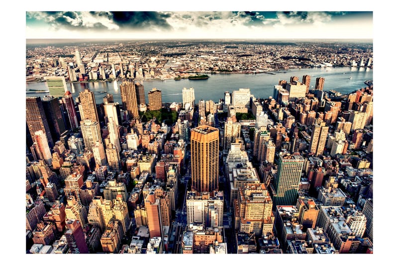Canvastavle Bird's Eye View Of New York 100x70, Artgeist sp. z o. o.