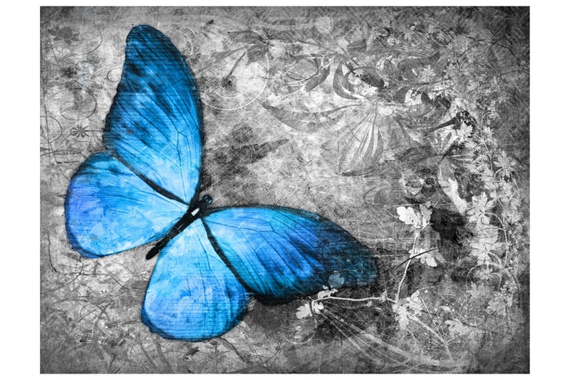 Canvastavle blå butterfly 200x154, Artgeist sp. z o. o.
