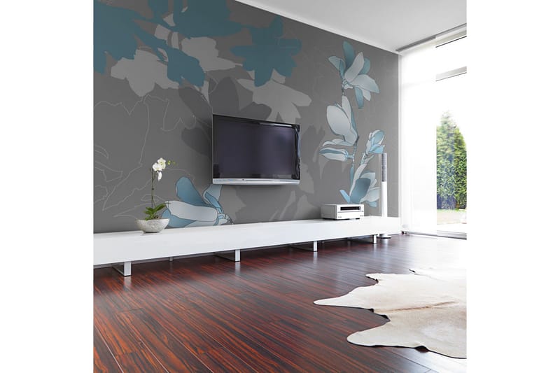 Canvastavle blå Magnolior 200x154, Artgeist sp. z o. o.