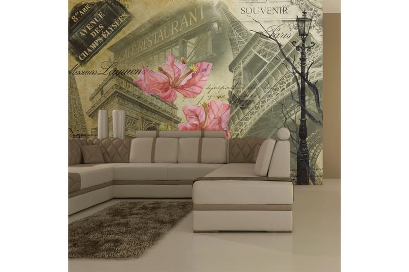 Canvastavle Bonjour Paris! 250x193 - Artgeist sp. z o. o. - Boligtilbehør - Vægdekoration - Tapeter - Fototapeter