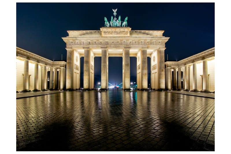 Canvastavle Brandenburger Tor om aftenen 200x154, Artgeist sp. z o. o.