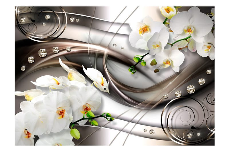 Canvastavle Breeze And Orchid 200x140 - Artgeist sp. z o. o. - Boligtilbehør - Vægdekoration - Tapeter - Fototapeter