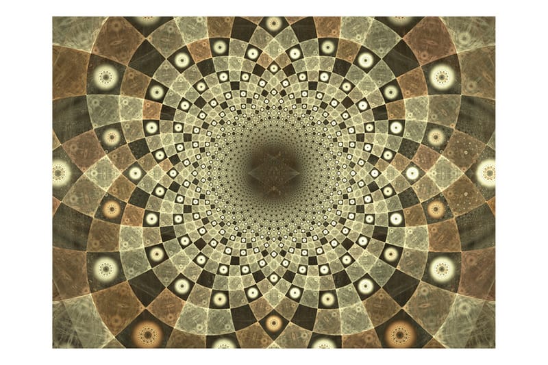 Canvastavle Brun Mosaik 250x193 - Artgeist sp. z o. o. - Boligtilbehør - Vægdekoration - Tapeter - Fototapeter
