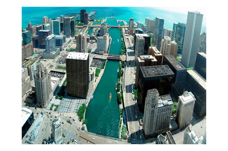 Canvastavle By City Building Art af Chicago 250x193, Artgeist sp. z o. o.