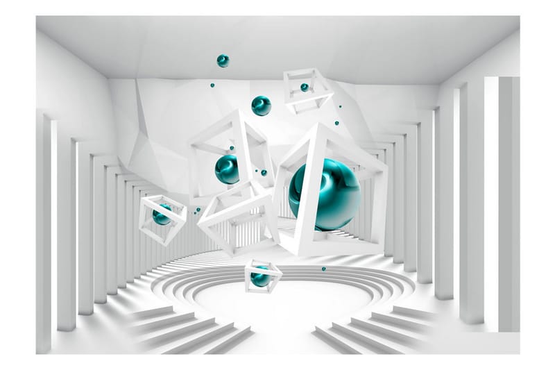 Canvastavle corridor of geometry 250x175 - Artgeist sp. z o. o. - Boligtilbehør - Vægdekoration - Tapeter - Fototapeter