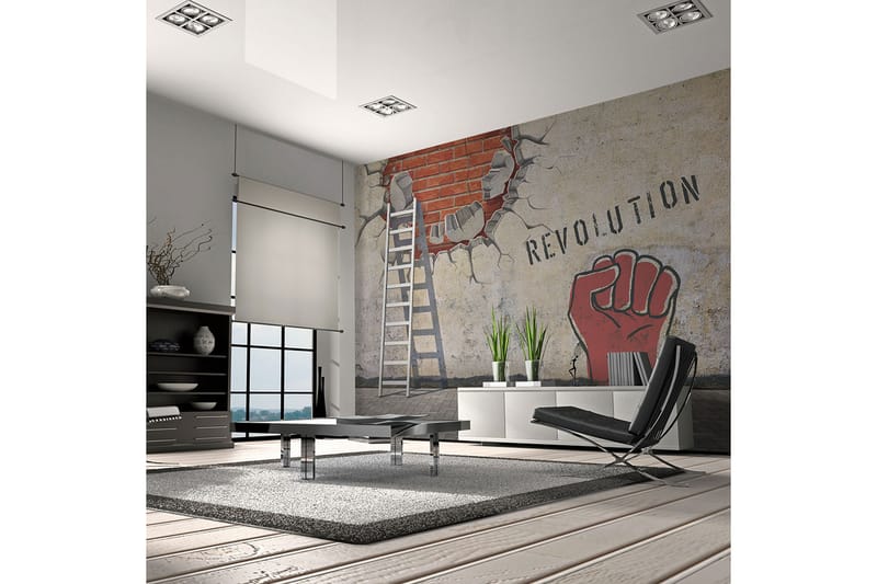 Canvastavle den usynlige hånd af revolutionen 200x154 - Artgeist sp. z o. o. - Boligtilbehør - Vægdekoration - Tapeter - Fototapeter