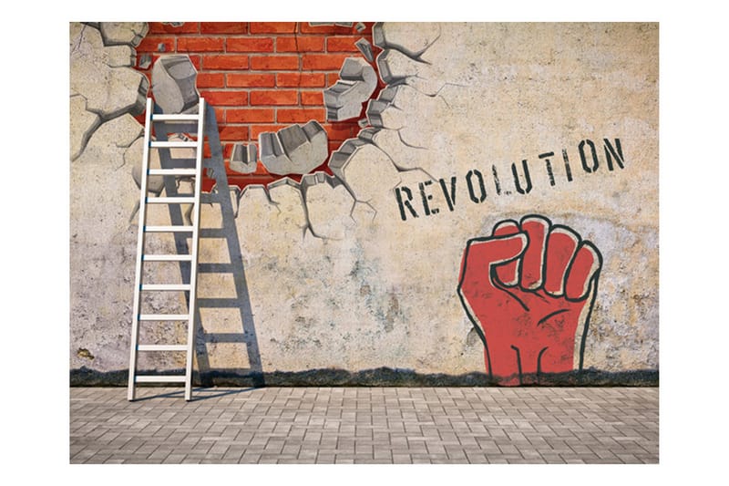Canvastavle den usynlige hånd af revolutionen 250x193 - Artgeist sp. z o. o. - Boligtilbehør - Vægdekoration - Tapeter - Fototapeter