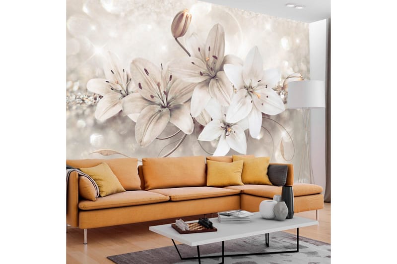 Canvastavle Diamond Lilies 150x105, Artgeist sp. z o. o.