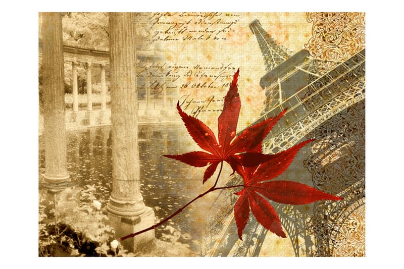 Canvastavle Efterår og Paris 250x193, Artgeist sp. z o. o.