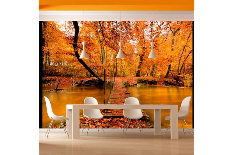 Canvastavle efteråret Bridge 200x154, Artgeist sp. z o. o.