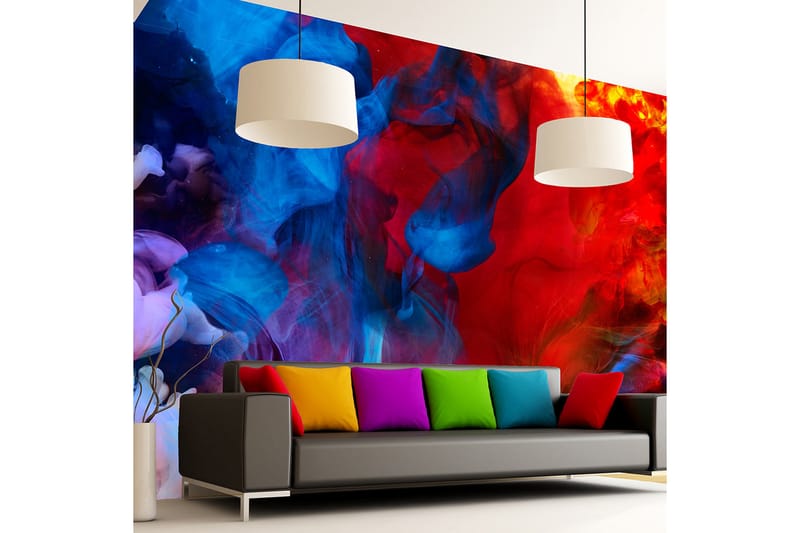 Canvastavle farve flammer 100x70 - Artgeist sp. z o. o. - Boligtilbehør - Vægdekoration - Tapeter - Fototapeter