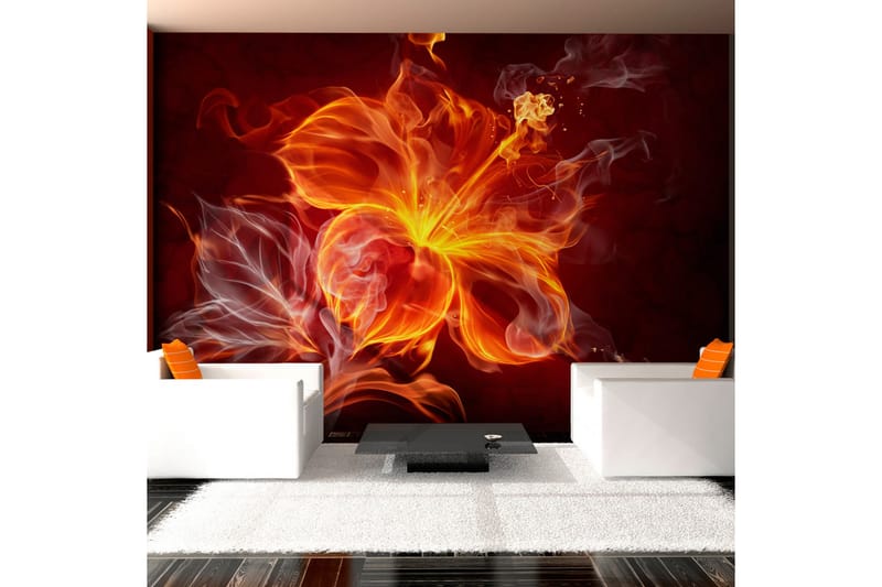 Canvastavle Fiery Flower 100x70 - Artgeist sp. z o. o. - Fototapeter