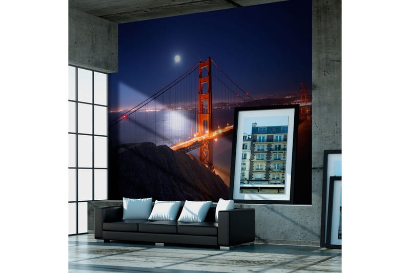 Canvastavle Golden Gate Bridge At Night 200x154, Artgeist sp. z o. o.