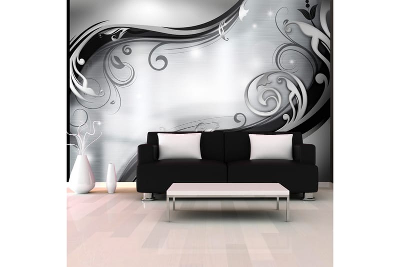 Canvastavle grå væg 150x105 - Artgeist sp. z o. o. - Fototapeter