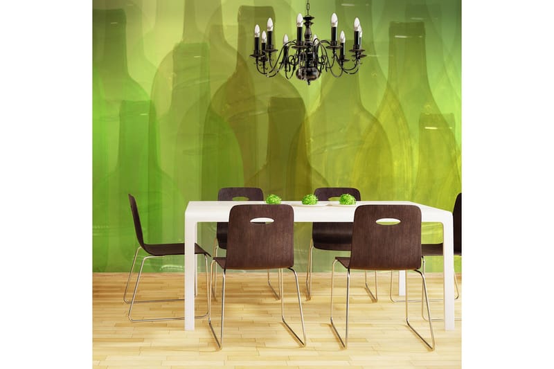 Canvastavle grønne flasker 200x154, Artgeist sp. z o. o.