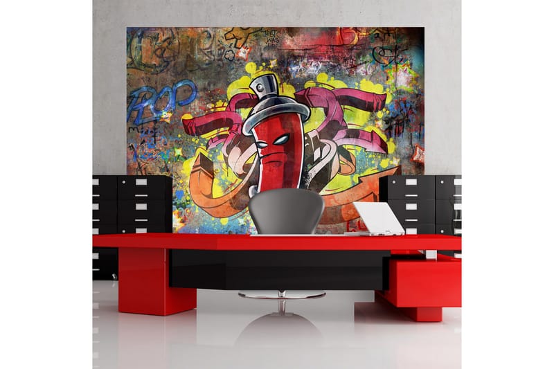 Canvastavle Graffiti Monster 200x140 - Artgeist sp. z o. o. - Boligtilbehør - Vægdekoration - Tapeter - Fototapeter