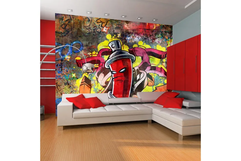 Canvastavle Graffiti Monster 250x193 - Artgeist sp. z o. o. - Boligtilbehør - Vægdekoration - Tapeter - Fototapeter