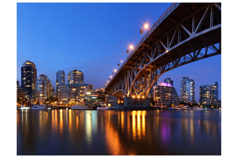 Canvastavle Granville Bridge Vancouver Canada 200x154 - Artgeist sp. z o. o. - Boligtilbehør - Vægdekoration - Tapeter - Fototapeter