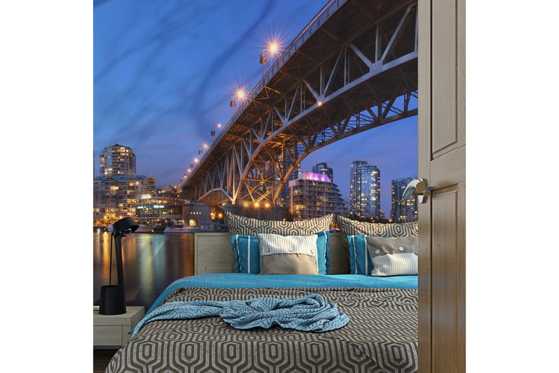 Canvastavle Granville Bridge Vancouver Canada 250x193 - Artgeist sp. z o. o. - Boligtilbehør - Vægdekoration - Tapeter - Fototapeter