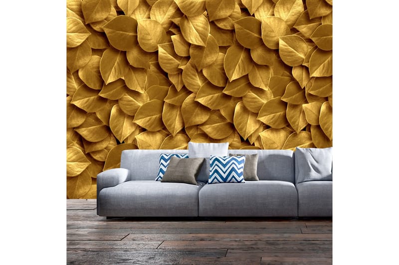 Canvastavle gyldne blade 100x70, Artgeist sp. z o. o.