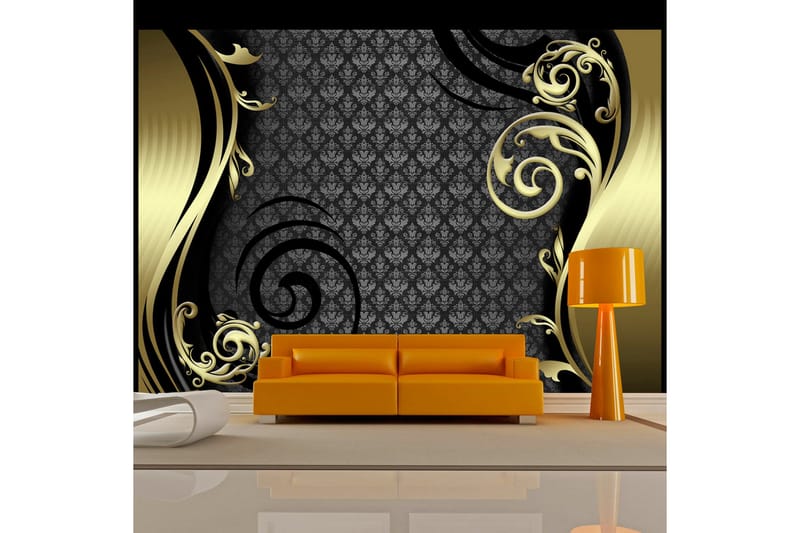 Canvastavle gyldne gardin 200x140, Artgeist sp. z o. o.