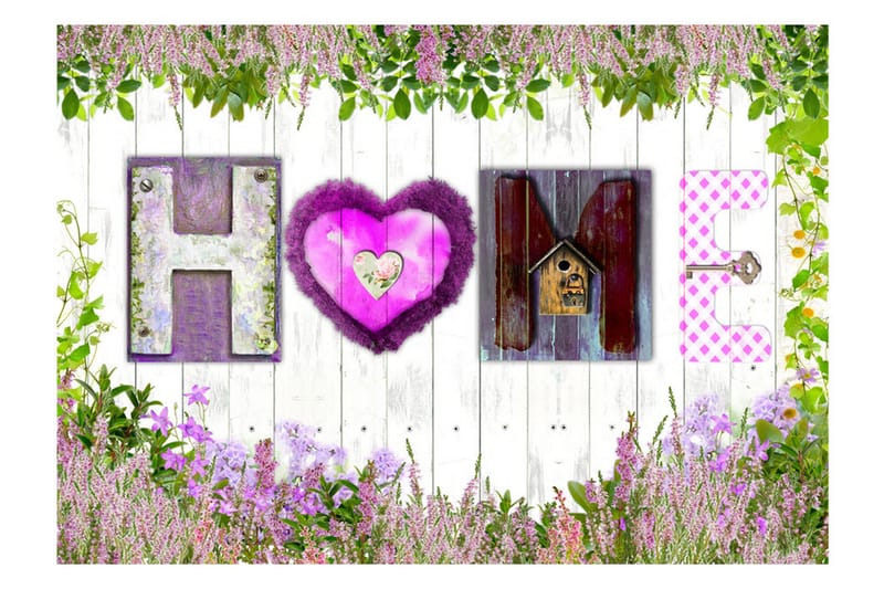 Canvastavle Heather Secoration 100x70 - Artgeist sp. z o. o. - Boligtilbehør - Vægdekoration - Tapeter - Fototapeter