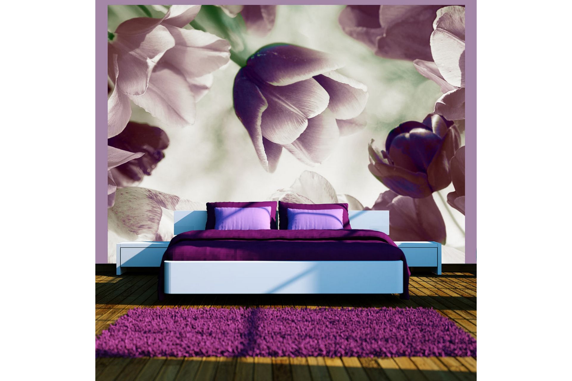 Canvastavle Heavenly Tulips 250x193 - Artgeist sp. z o. o. - Boligtilbehør - Vægdekoration - Tapeter - Fototapeter