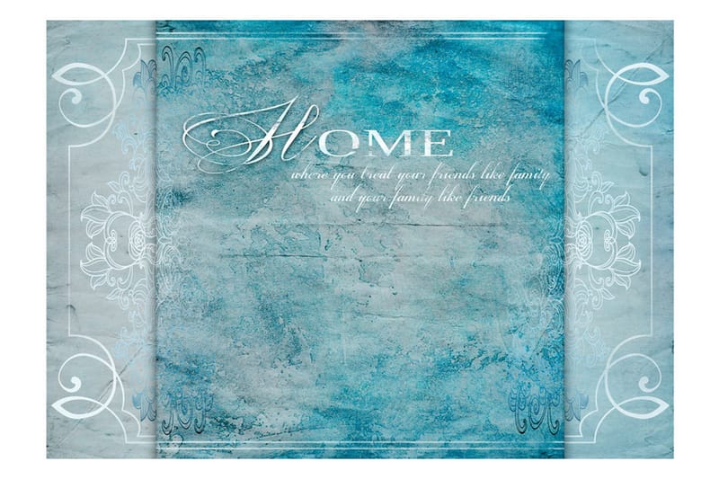 Canvastavle hjem, hvor du 200x140 - Artgeist sp. z o. o. - Boligtilbehør - Vægdekoration - Tapeter - Fototapeter