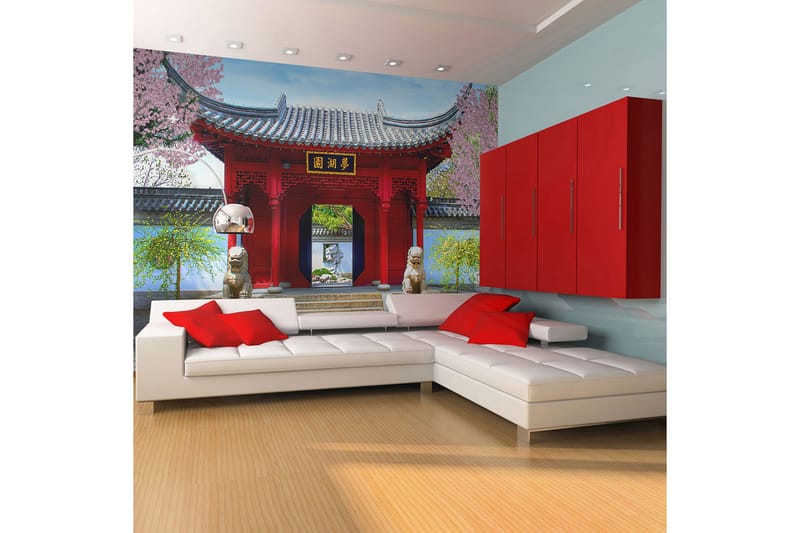 Canvastavle kinesisk botanisk have 250x193 - Artgeist sp. z o. o. - Boligtilbehør - Vægdekoration - Tapeter - Fototapeter