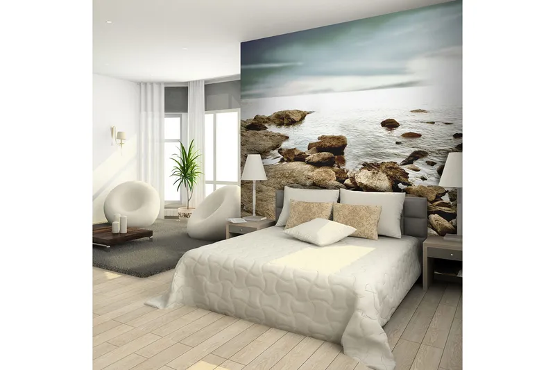 Canvastavle Klippstrand 250x193 - Artgeist sp. z o. o. - Boligtilbehør - Vægdekoration - Tapeter - Fototapeter