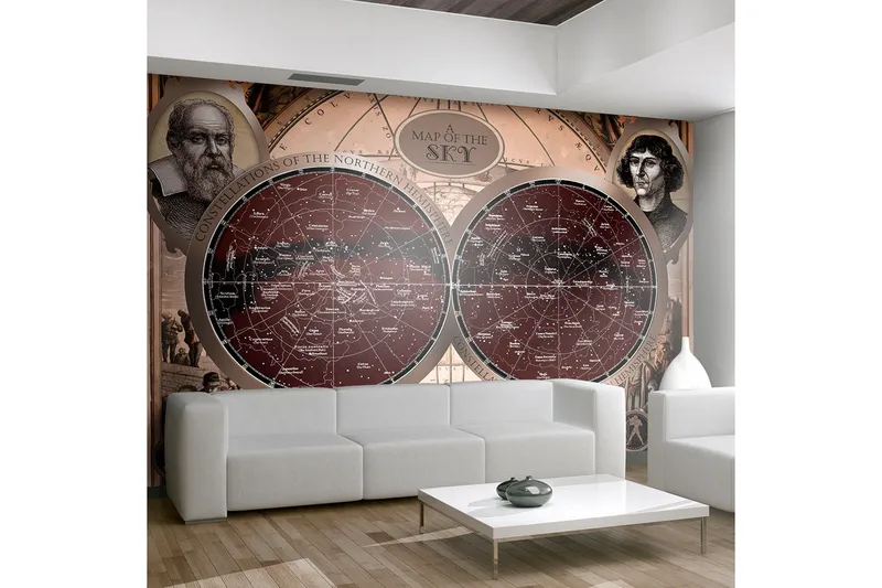 Canvastavle kort af himlen 150x105, Artgeist sp. z o. o.