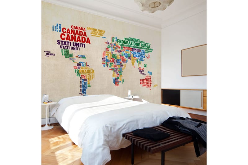 Canvastavle kort italiensk 250x193 - Artgeist sp. z o. o. - Boligtilbehør - Vægdekoration - Tapeter - Fototapeter