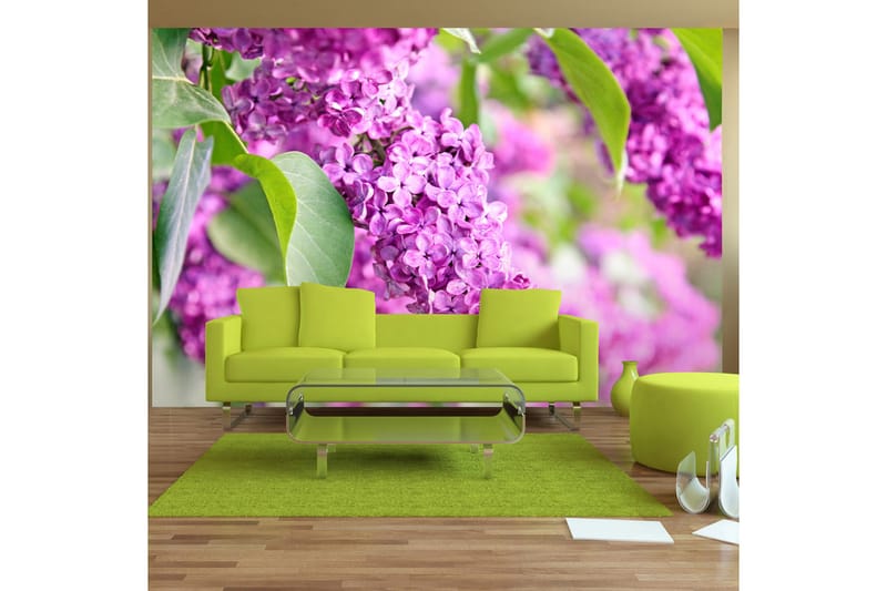 Canvastavle lilla blomster 250x175 - Artgeist sp. z o. o. - Boligtilbehør - Vægdekoration - Tapeter - Fototapeter