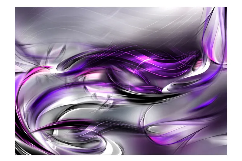 Canvastavle lilla virvler 250x175 - Artgeist sp. z o. o. - Boligtilbehør - Vægdekoration - Tapeter - Fototapeter