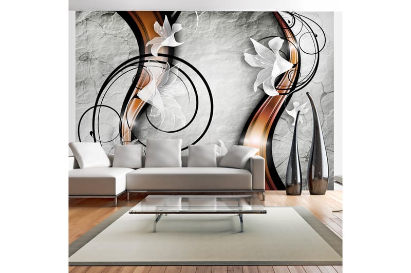 Canvastavle Lily On A Stone 150x105, Artgeist sp. z o. o.