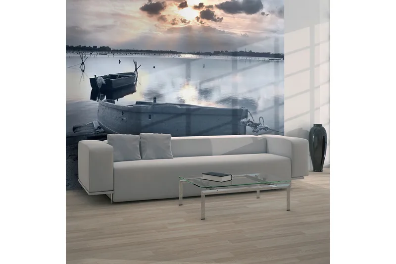 Canvastavle Little Port Boats 250x193, Artgeist sp. z o. o.