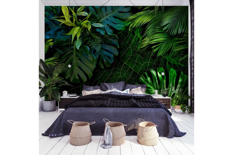 Canvastavle mørk jungle 100x70 - Artgeist sp. z o. o. - Boligtilbehør - Vægdekoration - Tapeter - Fototapeter