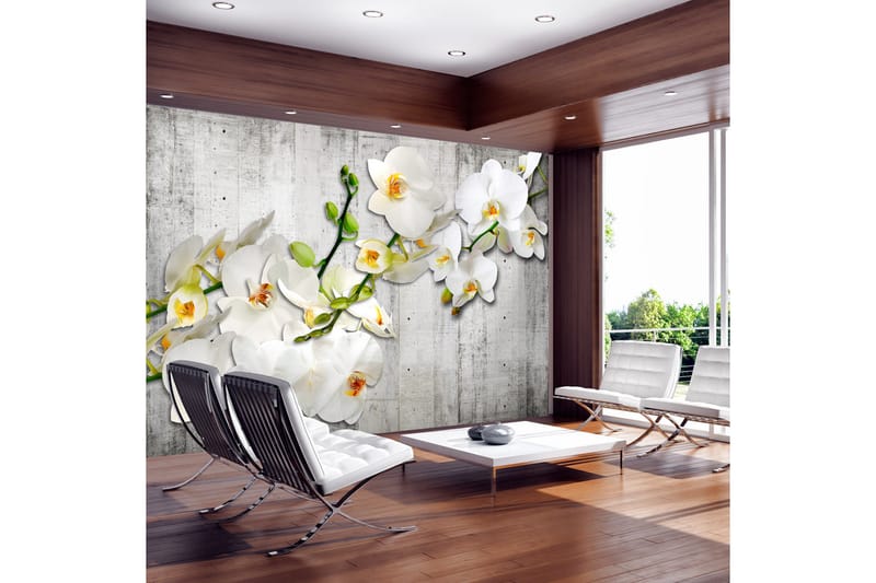 Canvastavle med saffra accent 250x175 - Artgeist sp. z o. o. - Boligtilbehør - Vægdekoration - Tapeter - Fototapeter