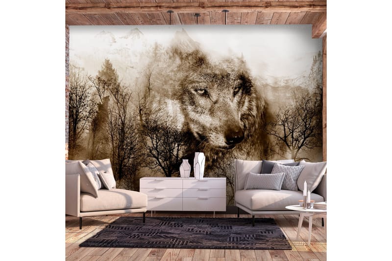 Canvastavle Mountain Predator Brun 300x210 - Artgeist sp. z o. o. - Boligtilbehør - Vægdekoration - Tapeter - Fototapeter