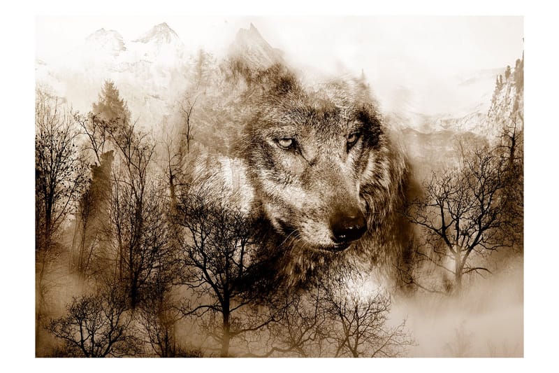 Canvastavle Mountain Predator Brun 300x210, Artgeist sp. z o. o.