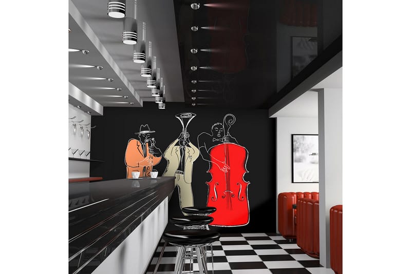 Canvastavle Musikinstrumenter Jazz 200x154, Artgeist sp. z o. o.