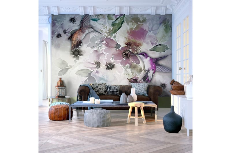 Canvastavle Natur i akvarel 100x70 - Artgeist sp. z o. o. - Boligtilbehør - Vægdekoration - Tapeter - Fototapeter