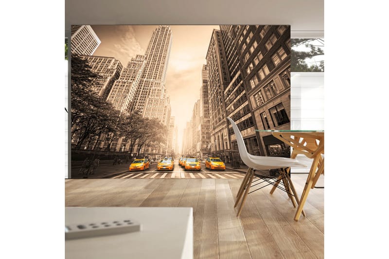 Canvastavle New York Taxi Sepia 250x175, Artgeist sp. z o. o.