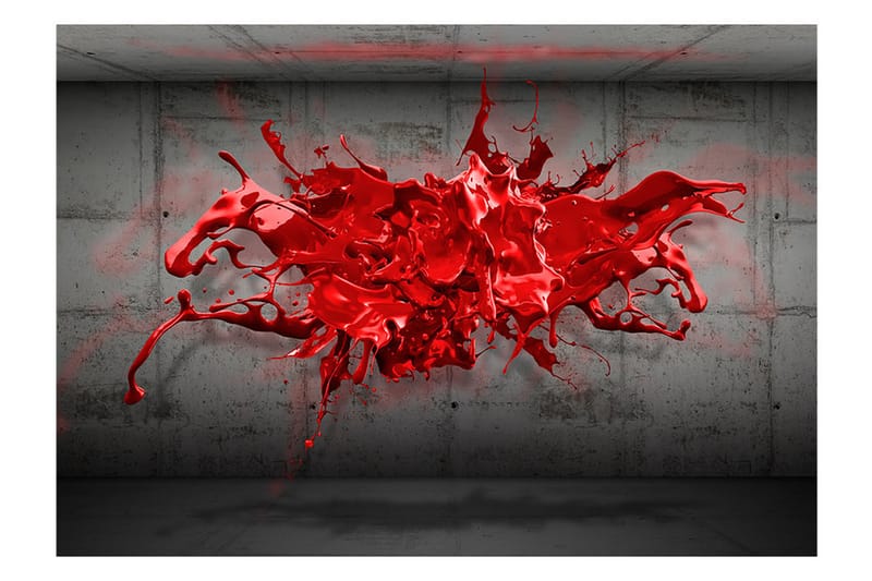 Canvastavle rød rød blæk 100x70 - Artgeist sp. z o. o. - Fototapeter