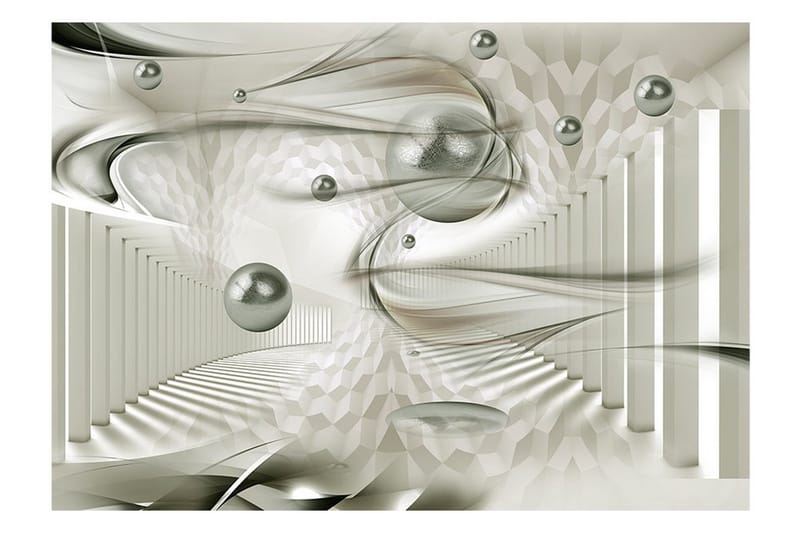 Canvastavle sølv kugler 100x70 - Artgeist sp. z o. o. - Boligtilbehør - Vægdekoration - Tapeter - Fototapeter