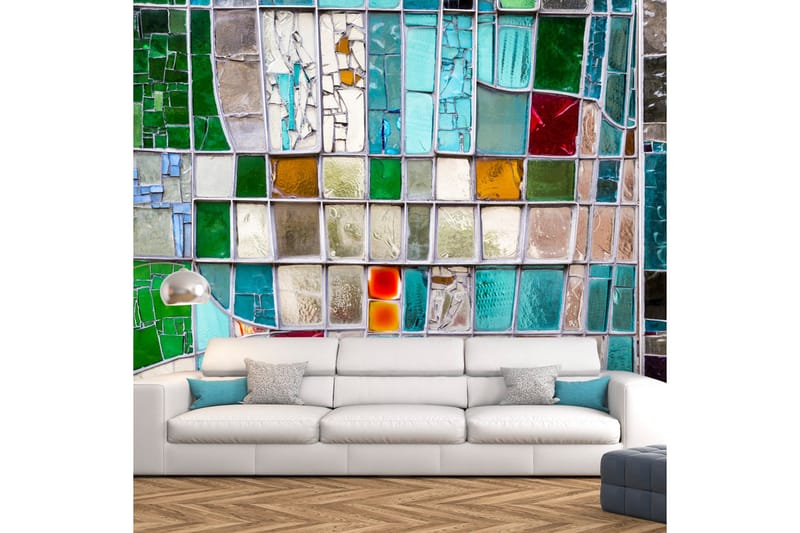 Canvastavle Sapphire farvet glas 100x70, Artgeist sp. z o. o.
