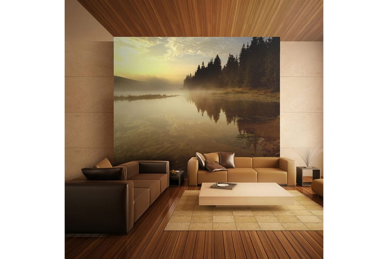 Canvastavle Skov og sø 250x193, Artgeist sp. z o. o.