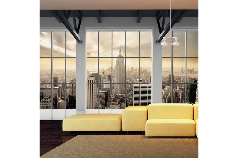 Canvastavle skyer over New York City 150x105, Artgeist sp. z o. o.