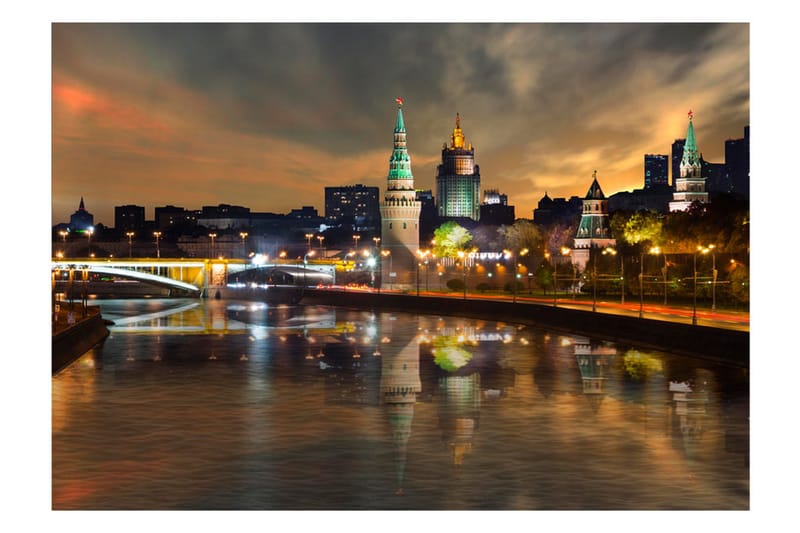 Canvastavle Skyet aften 100x70 - Artgeist sp. z o. o. - Boligtilbehør - Vægdekoration - Tapeter - Fototapeter